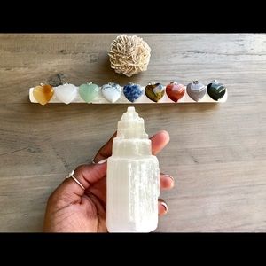 Mini Heart Shaped Crystal Pendant | Meditation Stone Jewelry Necklace Gift